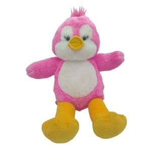 Build A Bear 16" Easter Pink Baby Chick Penguin Plush Stuffed Animal Doll BAB